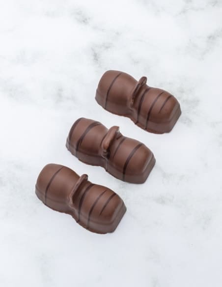 Ganache caramel nougatine - Lot de 3 - Chocolaterie Beussent Lachelle - Bean to Bar