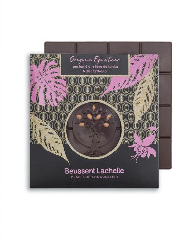 Tablette  Equateur Tonka 72% - Chocolat Beussent Lachelle