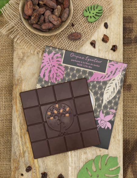 Tablette Equateur Tonka 72% - Chocolaterie Beussent Lachelle - Bean to Bar